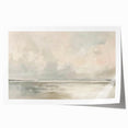 Abstract landscape wall art print showcasing vibrant hues of blue, green, and orange, rolled and ready for framing, perfect for modern home decor.
