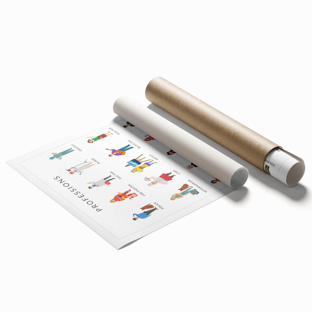 Professions Educational Wall Art - Kids' Learning Poster