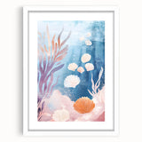Underwater Seashell Nursery Wall Art - Baby & Kids Room Decor