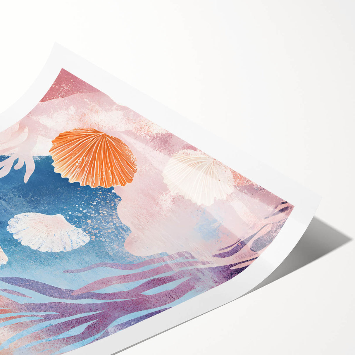 Underwater Seashell Nursery Wall Art - Baby & Kids Room Decor