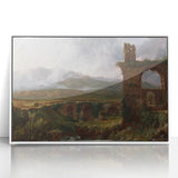 Romanticism Art - A View Near Tivoli Morning - Classic Romantic Canvas