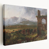 Romanticism Art - A View Near Tivoli Morning - Classic Romantic Canvas