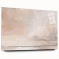 Abstract landscape wall art displayed in a sleek acrylic glass frame, showcasing vibrant colors and intricate details, ideal for modern home decor.