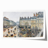 French Theater Square Paris Impressionism Wall Art by Camille Pissarro