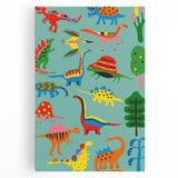 Fun Boys Room Wall Art – Colorful Dinosaur Collection for Kids Rooms