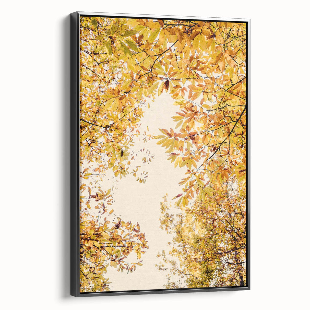 Black and white landscape art painting on framed canvas, featuring a vintage poster style, ideal for bedroom decor.