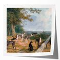 Romanticism Art - Nine Greyhounds Landscape - Classic Romantic Print