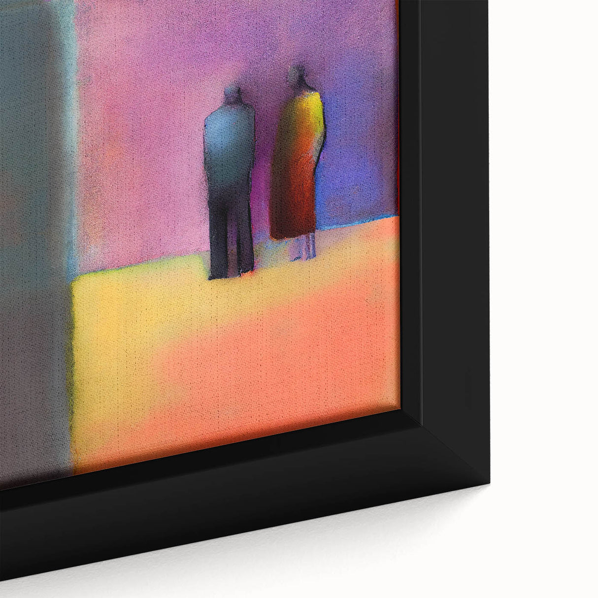Abstract Figurative Art - Vibrant Living Room Wall Art on Canvas