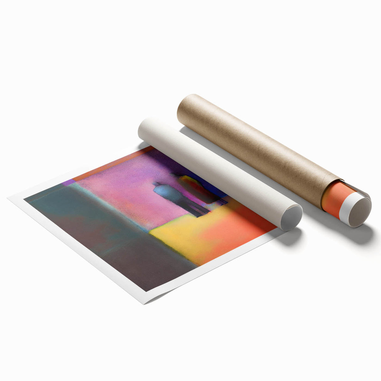 Abstract Figurative Art - Vibrant Living Room Wall Art on Canvas