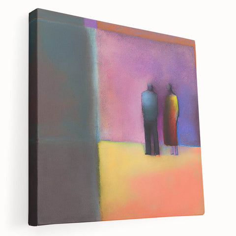 Abstract Figurative Art - Vibrant Living Room Wall Art on Canvas
