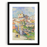 Impressionism Wall Art - Colorful Townscape - Cezanne's Gardanne Print