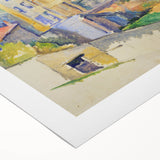 Impressionism Wall Art - Colorful Townscape - Cezanne's Gardanne Print