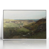 Realism Art Print of Château d’Ornans - Serene Countryside Landscape