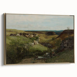 Realism Art Print of Château d’Ornans - Serene Countryside Landscape