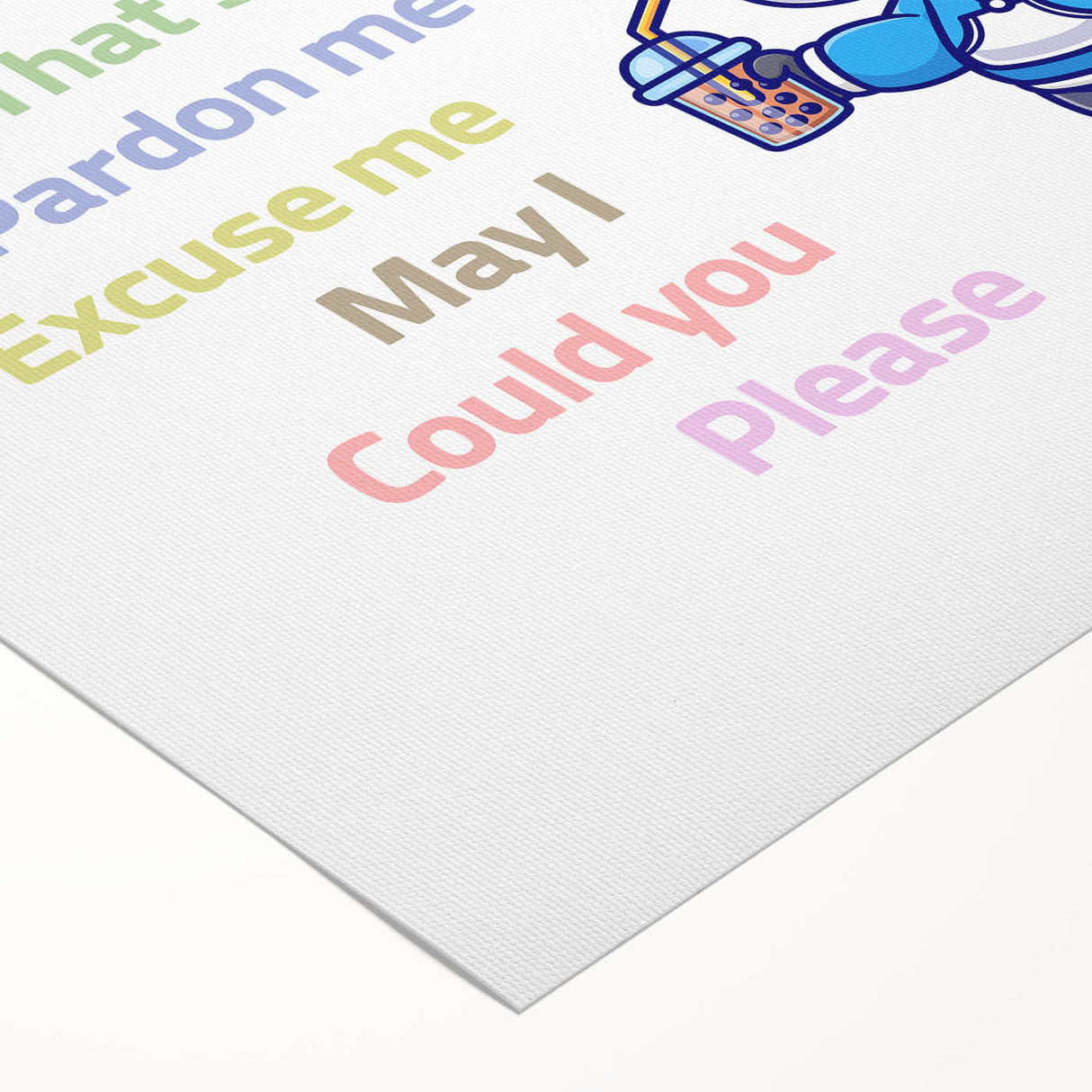 Good Manners Educational Wall Art - Kids' Learning Poster
