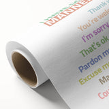 Good Manners Educational Wall Art - Kids' Learning Poster