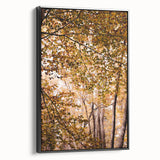 Black and white framed canvas of a vintage landscape painting, ideal for bedroom wall art.
