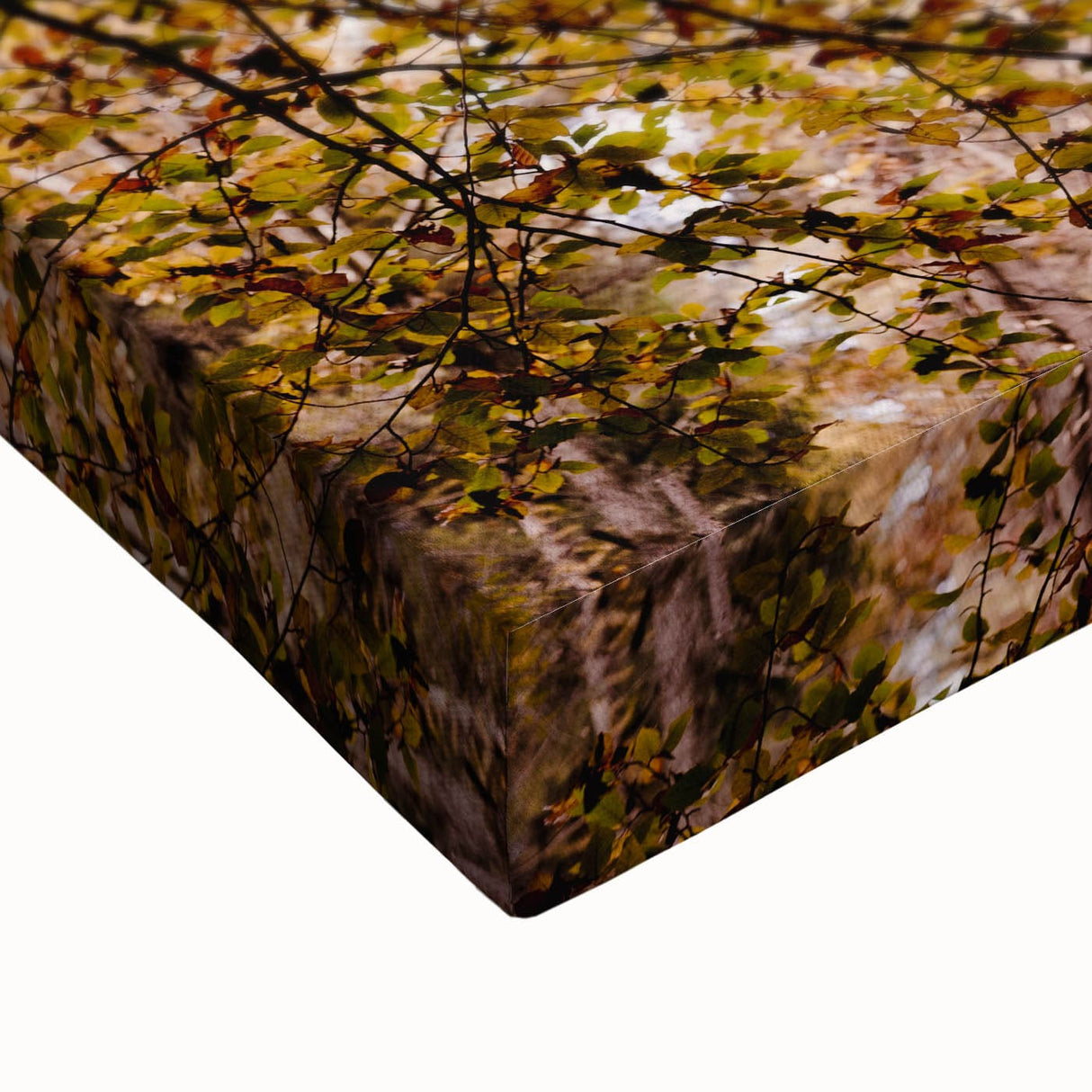 Large art, black and white landscape painting on canvas, featuring leafless trees, ideal for bedroom wall decor.