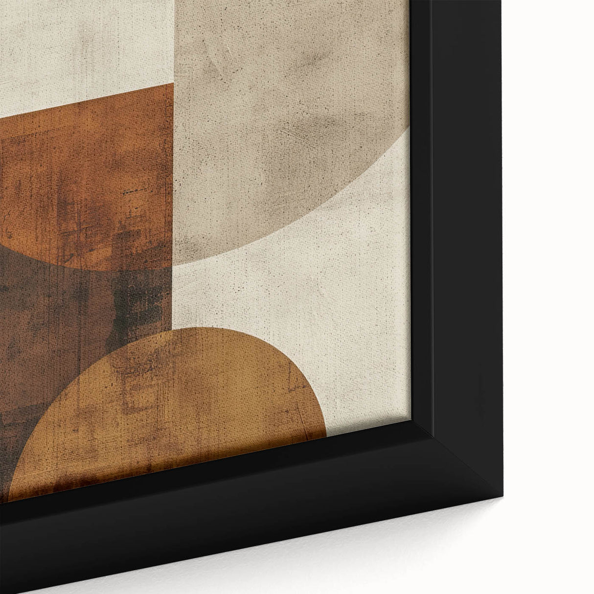 Earthy Geometric Wall Art – Abstract Circles for Dining Room