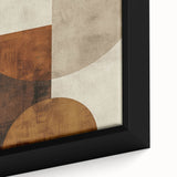 Earthy Geometric Wall Art – Abstract Circles for Dining Room