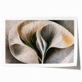 Abstract floral wall art print showcasing vibrant colors and intricate designs, rolled for easy transport and display, perfect for modern home decor.