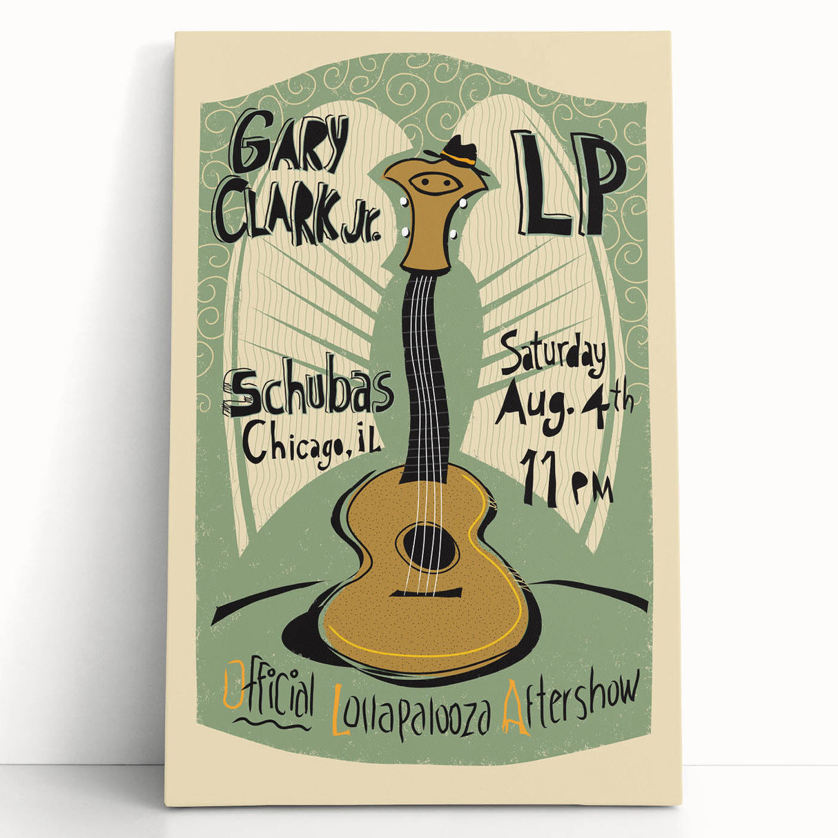 Gary Clark Jr. Retro Wall Art - Vintage Lollapalooza Poster