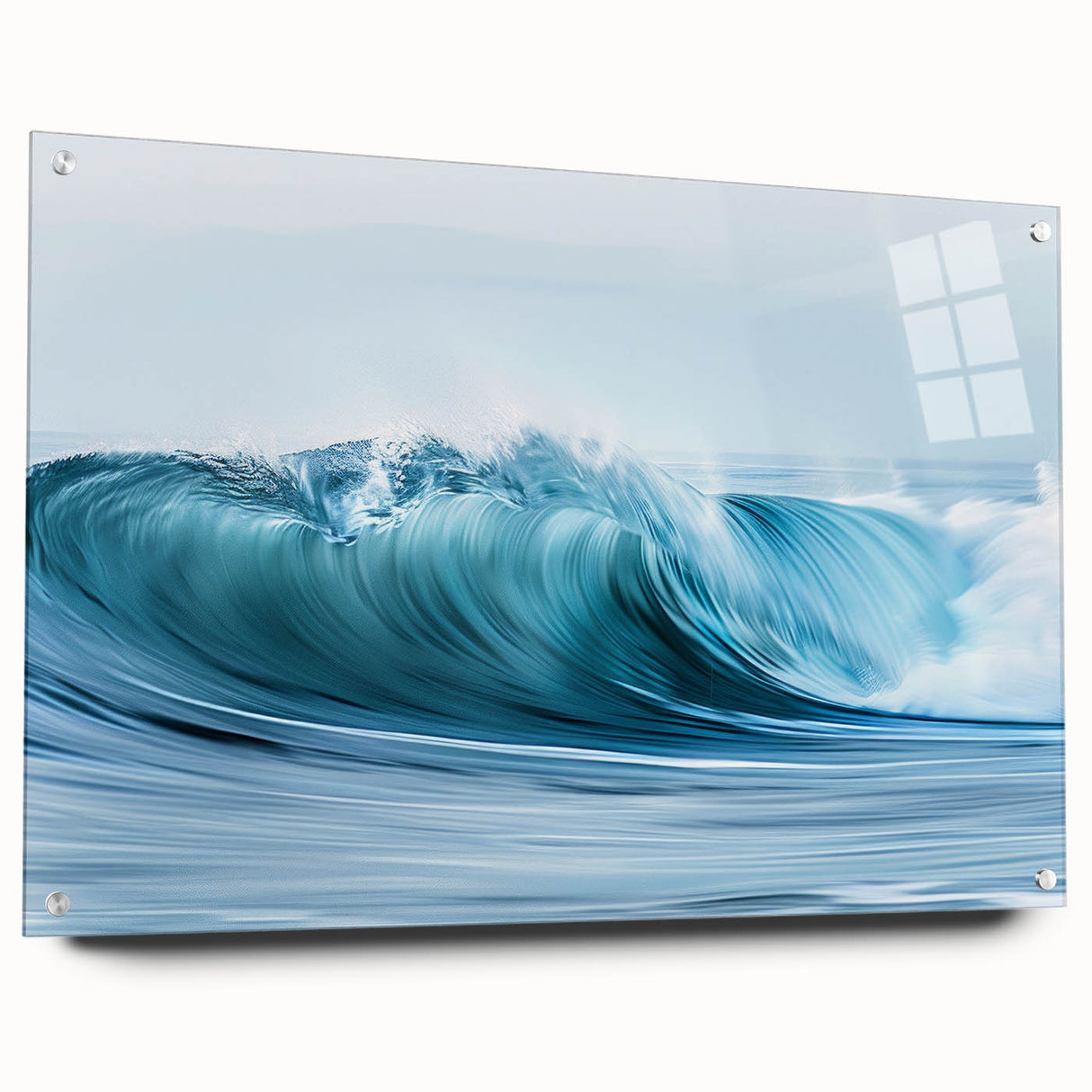 Turquoise Ocean Wave Wall Art – Dynamic Coastal Motion Photography