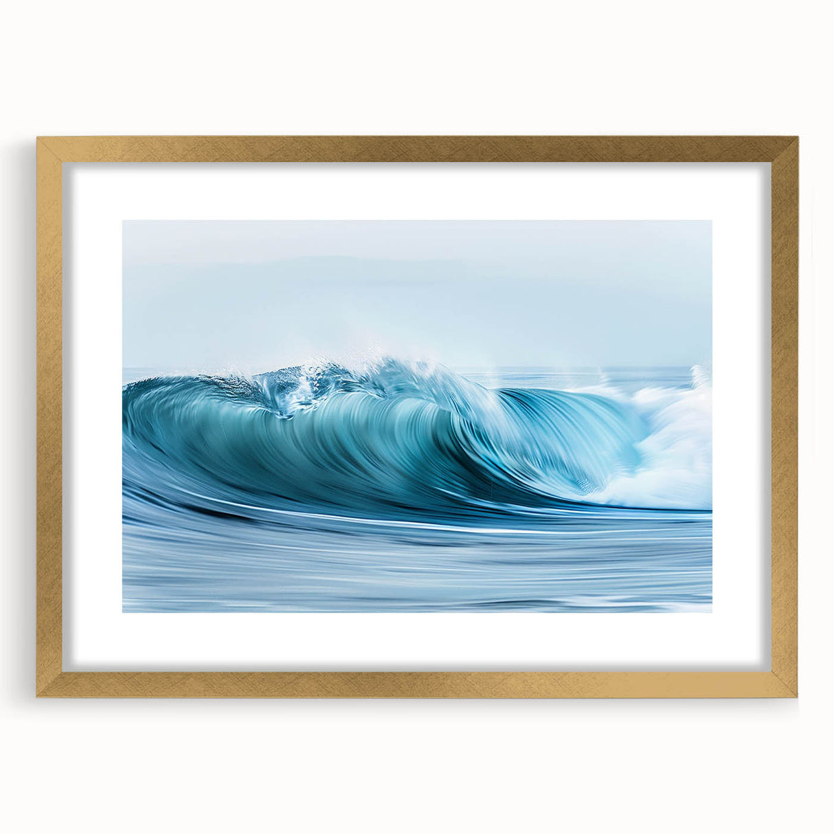 Turquoise Ocean Wave Wall Art – Dynamic Coastal Motion Photography