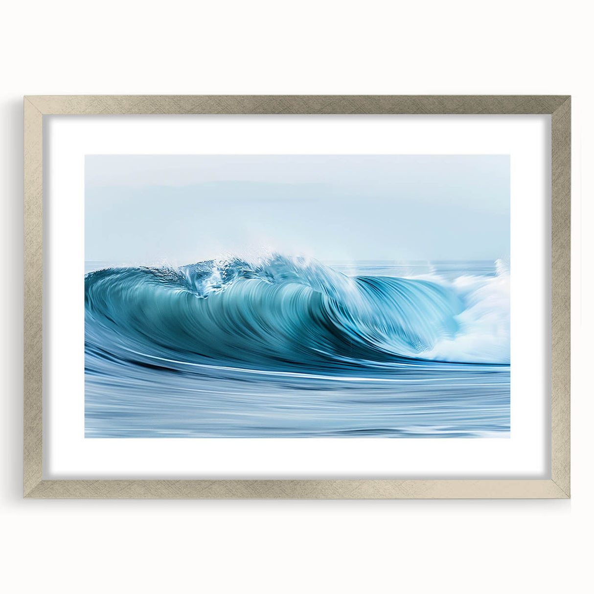 Turquoise Ocean Wave Wall Art – Dynamic Coastal Motion Photography