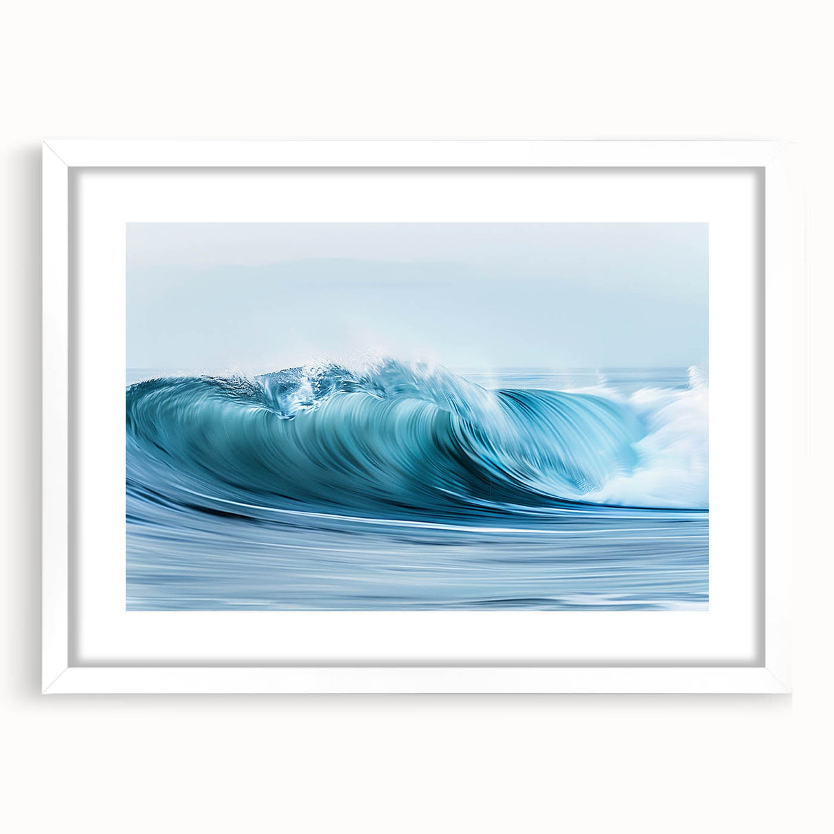 Turquoise Ocean Wave Wall Art – Dynamic Coastal Motion Photography