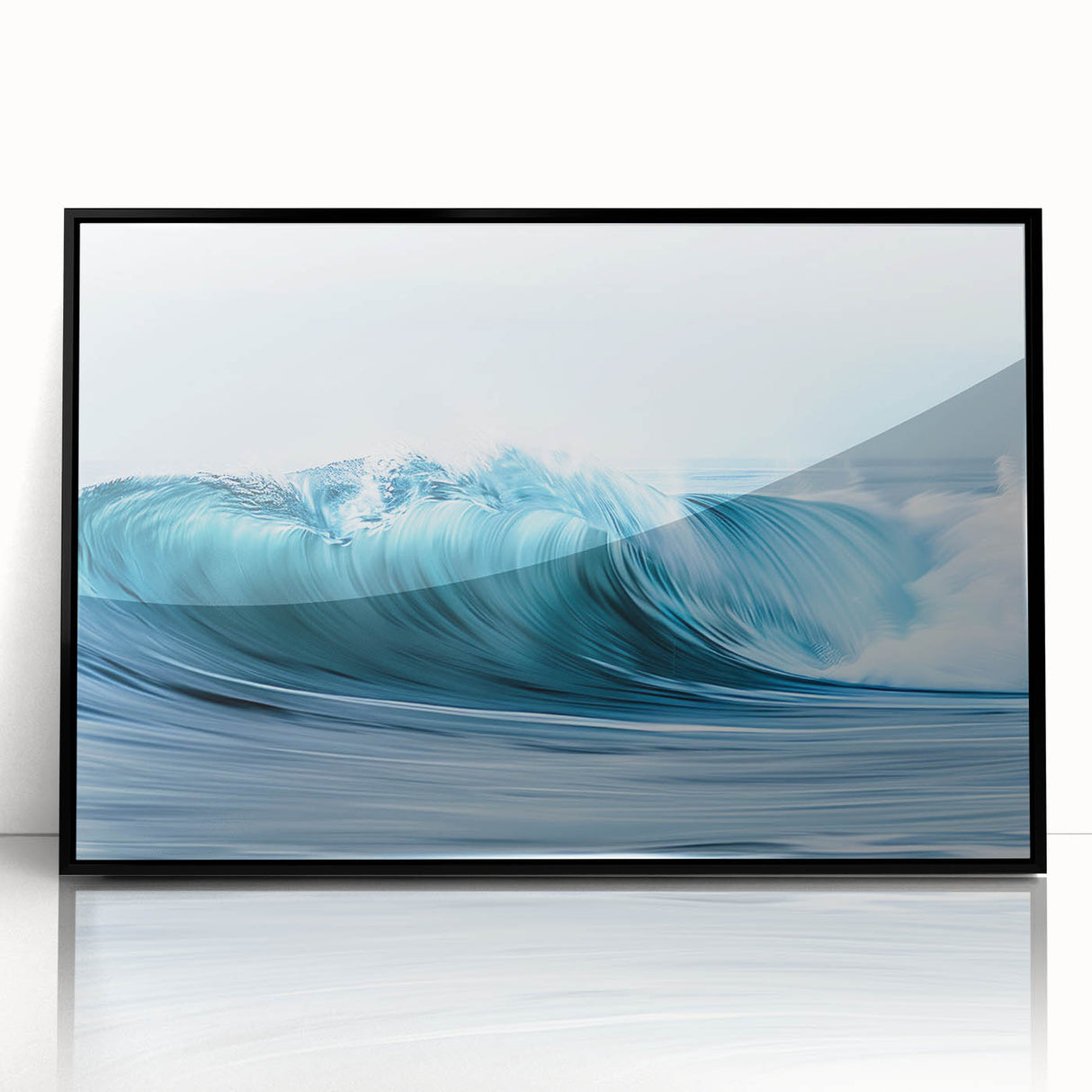 Turquoise Ocean Wave Wall Art – Dynamic Coastal Motion Photography
