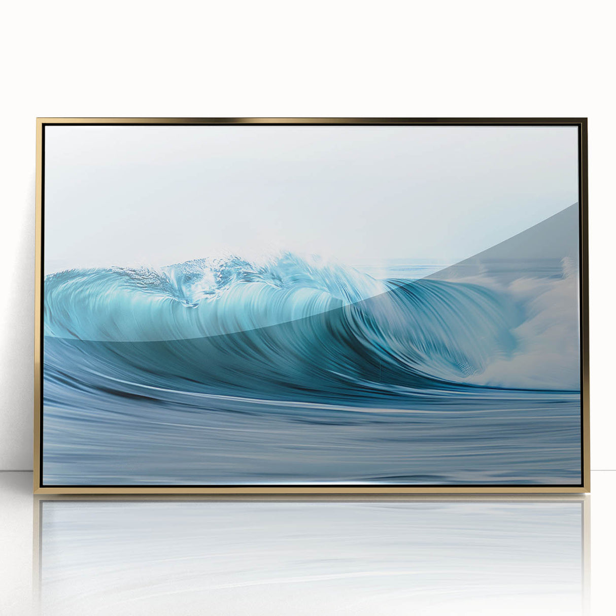 Turquoise Ocean Wave Wall Art – Dynamic Coastal Motion Photography