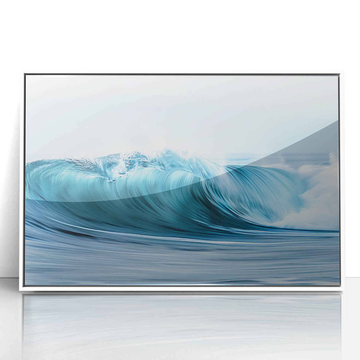 Turquoise Ocean Wave Wall Art – Dynamic Coastal Motion Photography