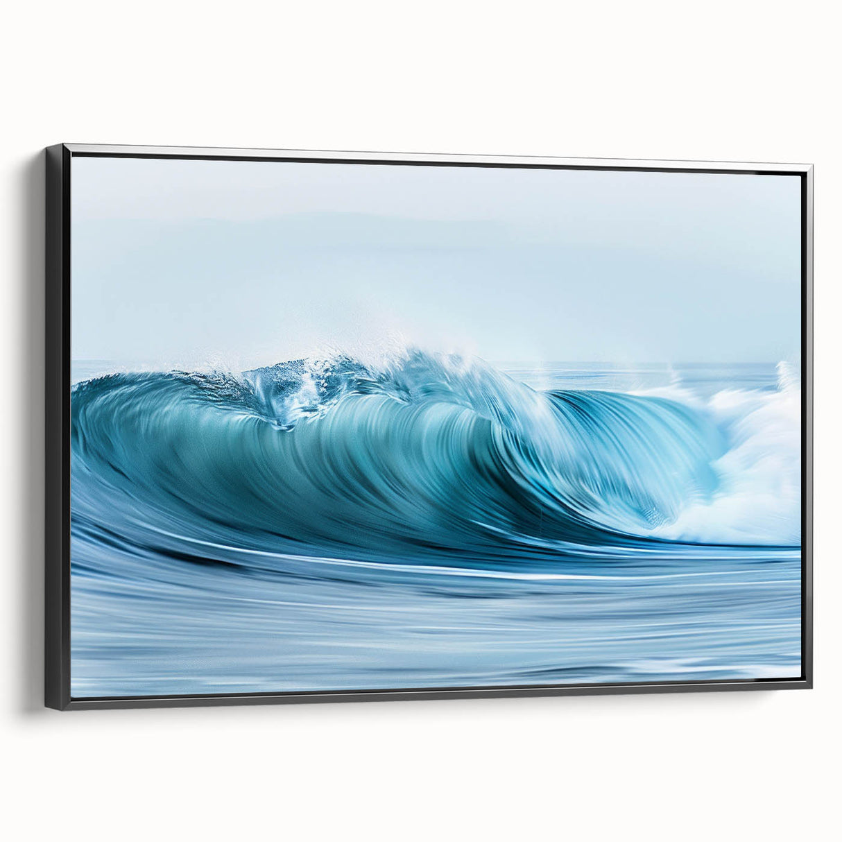 Turquoise Ocean Wave Wall Art – Dynamic Coastal Motion Photography
