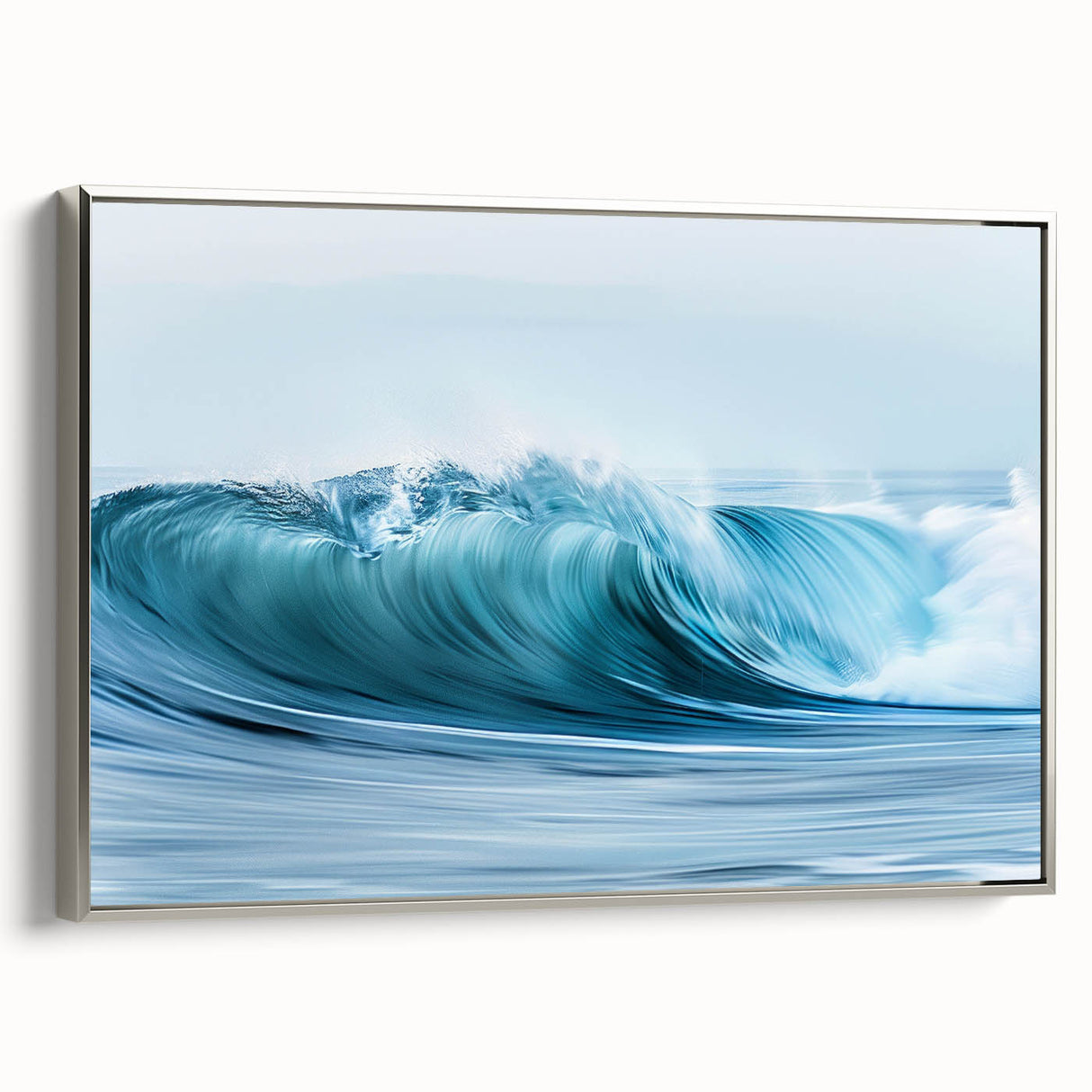 Turquoise Ocean Wave Wall Art – Dynamic Coastal Motion Photography