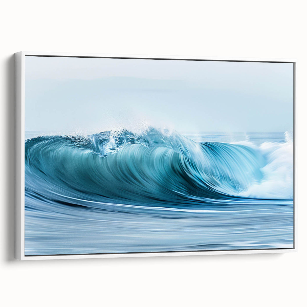 Turquoise Ocean Wave Wall Art – Dynamic Coastal Motion Photography