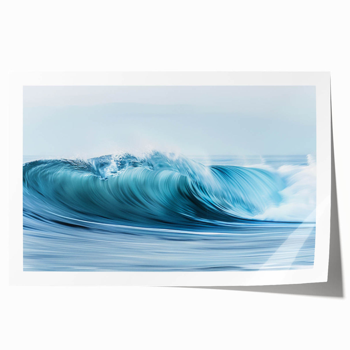 Turquoise Ocean Wave Wall Art – Dynamic Coastal Motion Photography