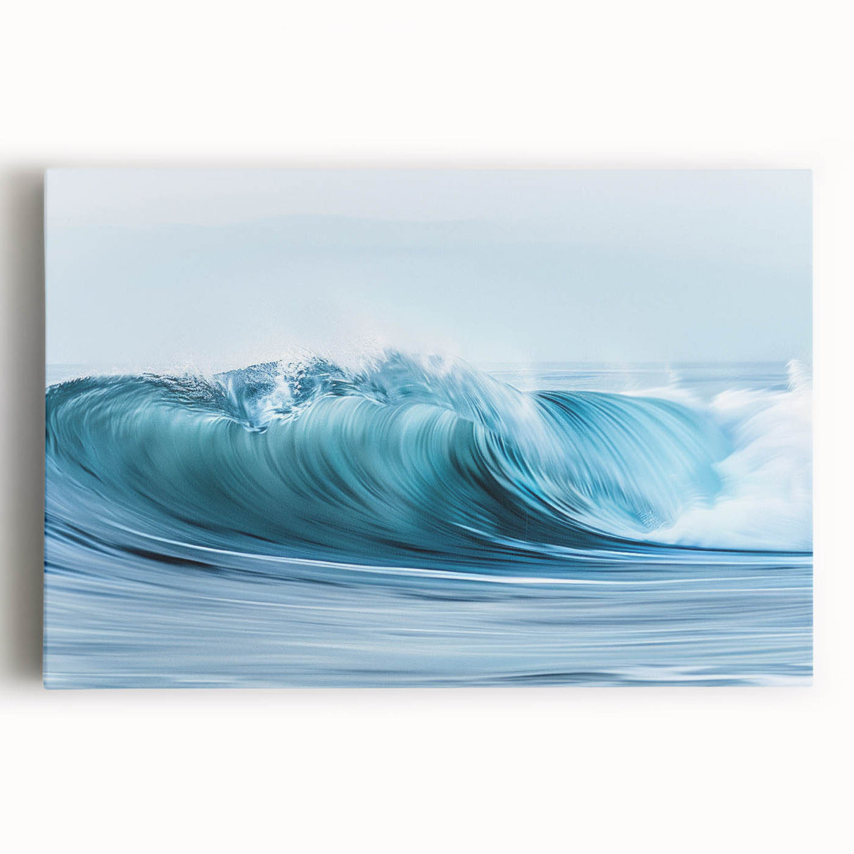 Turquoise Ocean Wave Wall Art – Dynamic Coastal Motion Photography