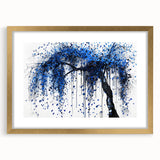 Abstract frame featuring gold matting and vibrant splatter designs, perfect for modern home decor. Ideal for art enthusiasts looking to elevate their interior aesthetic.