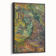 Expressionist Dining Scene – Vibrant Abstract Canvas Wall Art