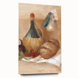 Large abstract wall art on acrylic glass showing a swirl of vibrant colors, ideal for bedroom or dining room decor.