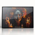 Candlelit Catrina Portrait – Día de los Muertos Wall Art