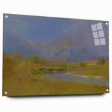 After Spring Rain Under the Tatras - Peaceful Landscape by László Mednyánszky