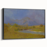 After Spring Rain Under the Tatras - Peaceful Landscape by László Mednyánszky