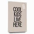 Cool Kids Live Here - Boys Bedroom Art Kids Wall Decor