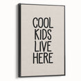 Cool Kids Live Here - Boys Bedroom Art Kids Wall Decor