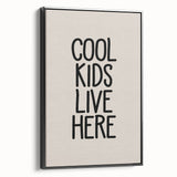 Cool Kids Live Here - Boys Bedroom Art Kids Wall Decor