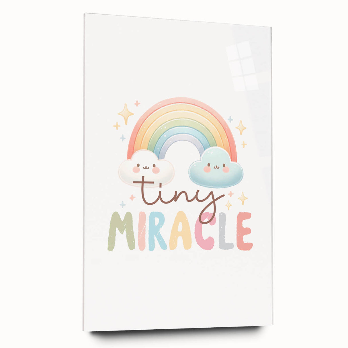 Tiny Miracle Rainbow Girls Room Wall Art – Nursery Print