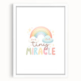 Tiny Miracle Rainbow Girls Room Wall Art – Nursery Print