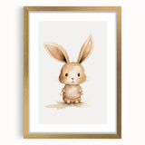 Cute Bunny in Sweater Nursery Wall Art - Baby Room Decor